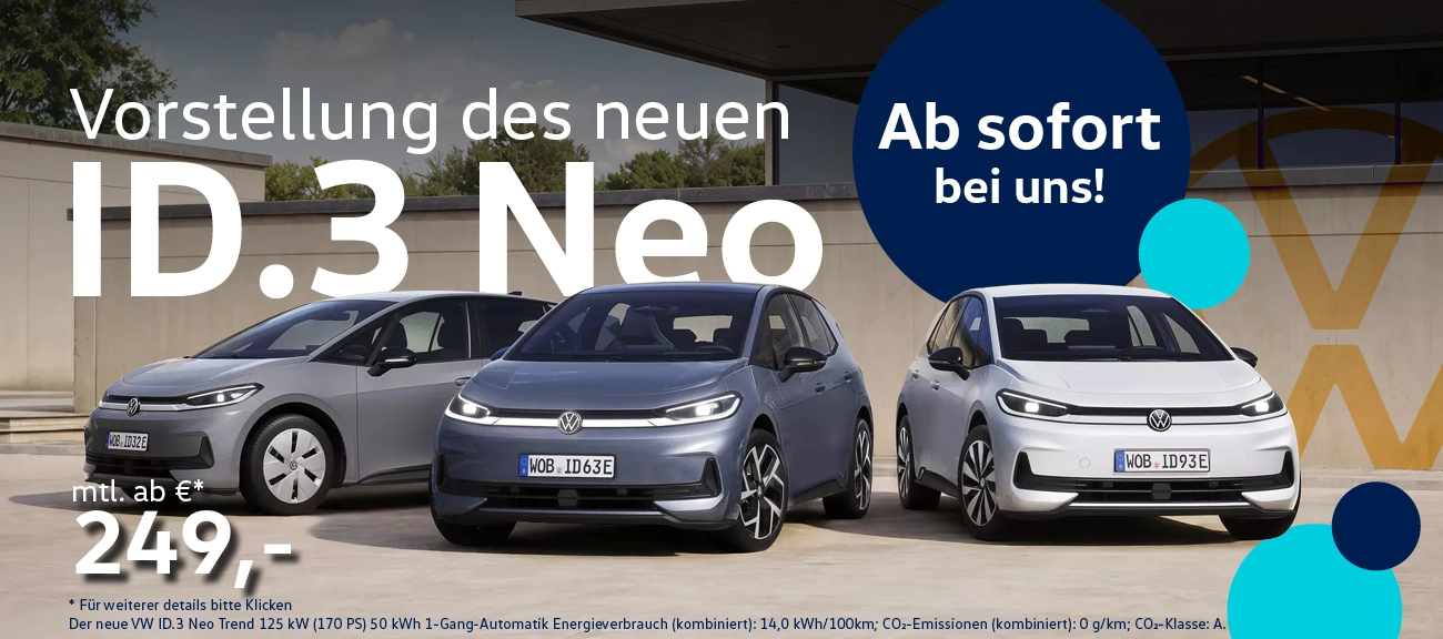 VW ID.3 NEO ab sofort